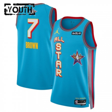 Camiseta Niños All-Star 2025 Jaylen Brown Jordan Azul Swingman